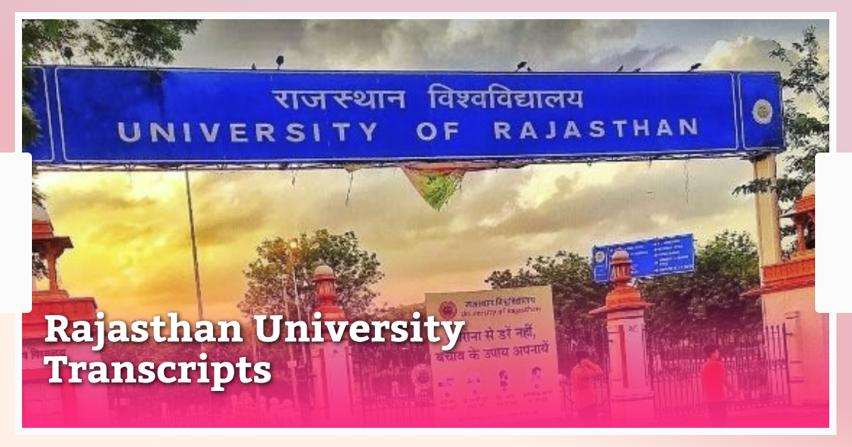 Rajasthan University Transcripts