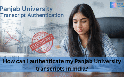 How can I authenticate my Panjab University transcripts in India?