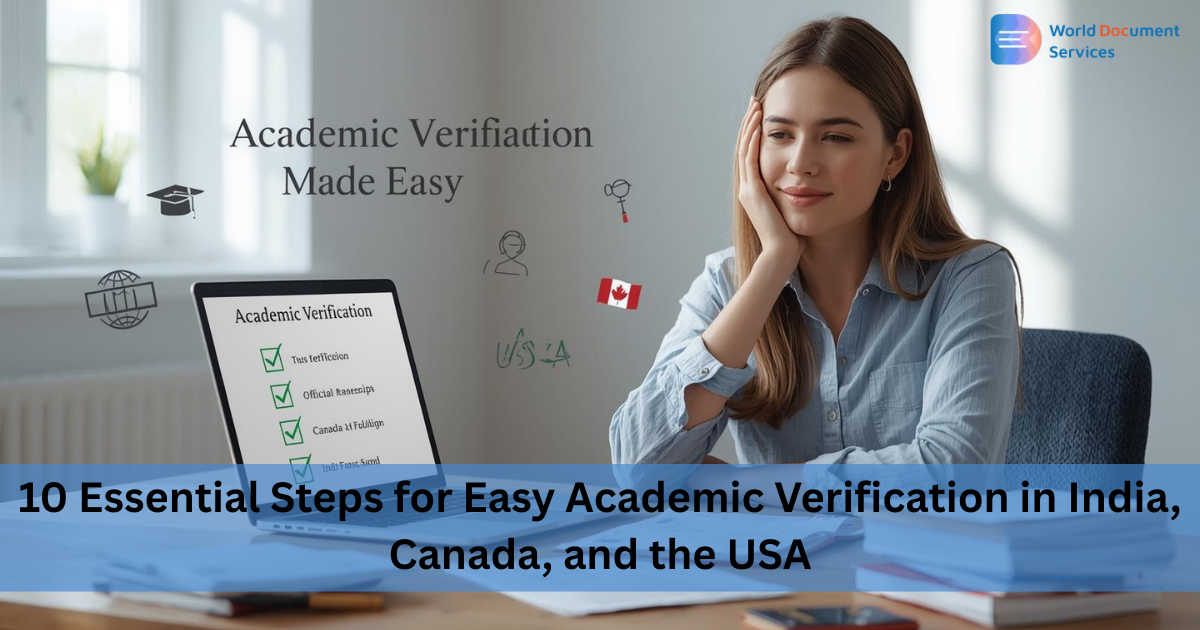10 Essential Steps for Easy Academic Verification in India, Canada, and the USA