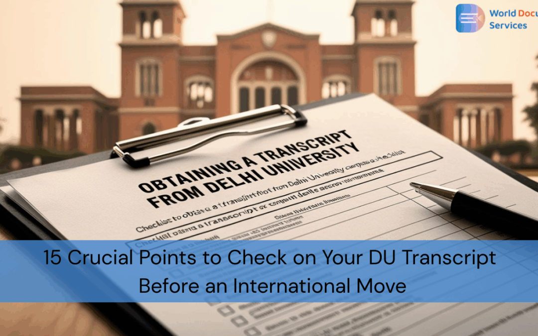 15 Crucial Points to Check on Your DU Transcript Before an International Move