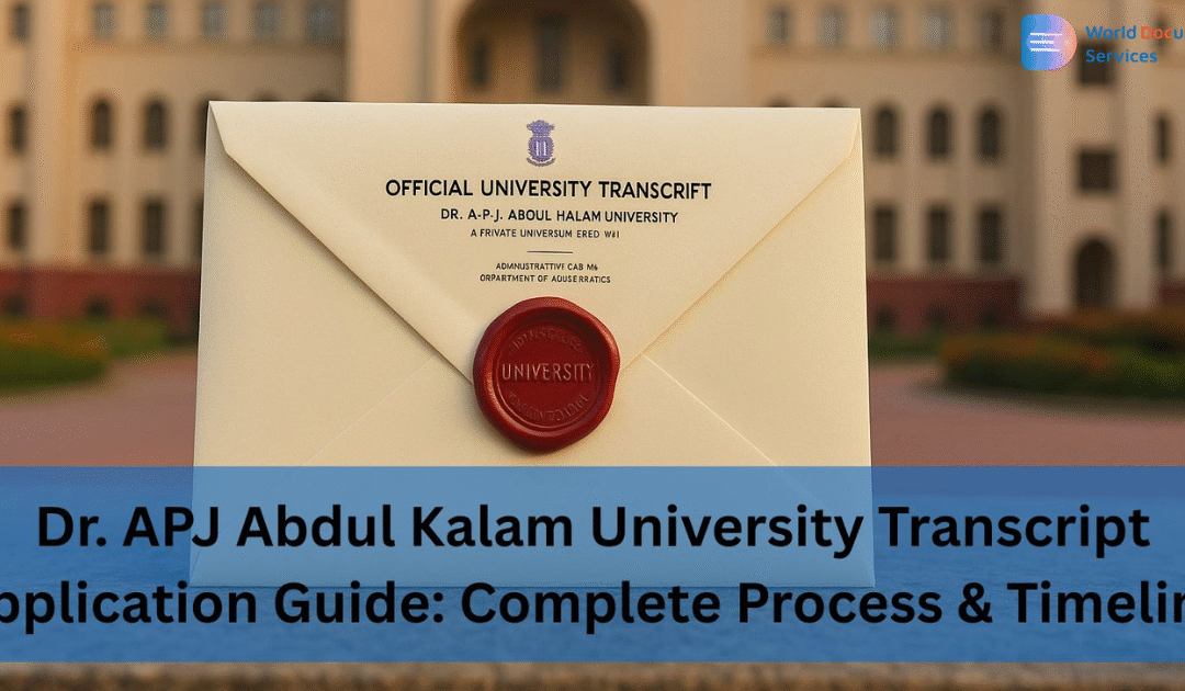 Dr. APJ Abdul Kalam University Transcript Application Guide: Complete Process & Timeline