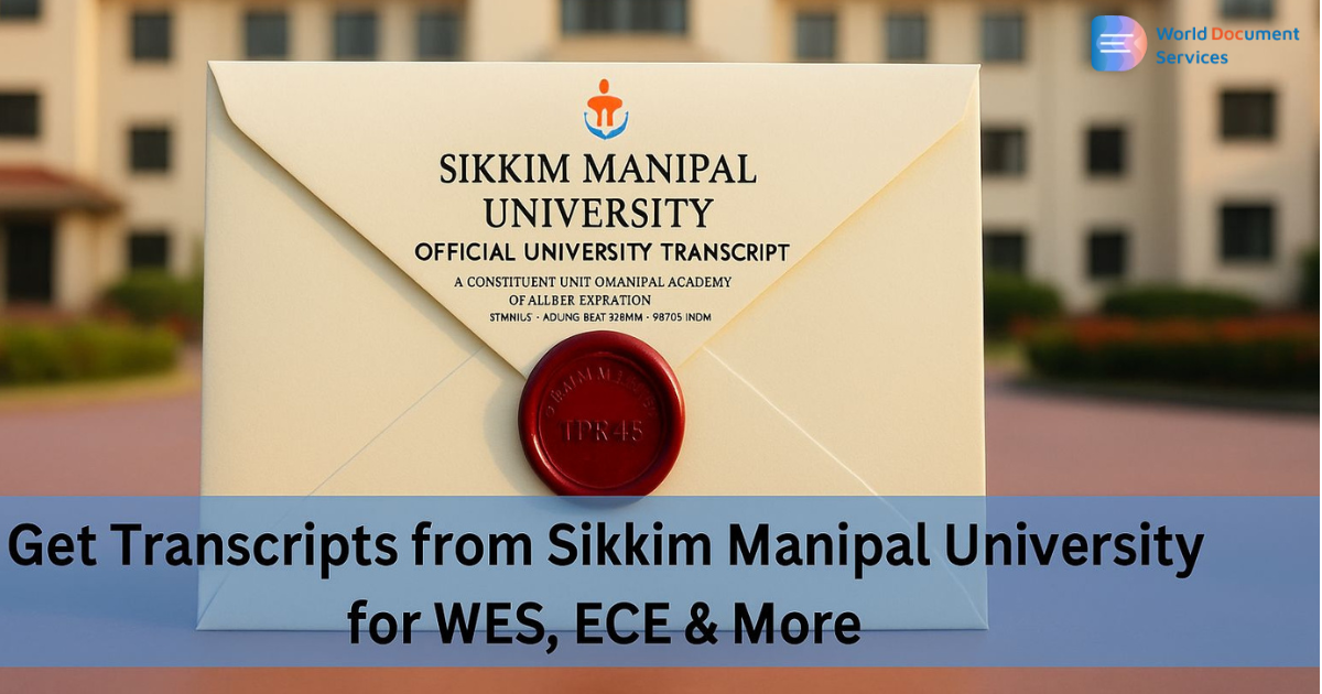 Get Transcripts from Sikkim Manipal University for WES, ECE & More