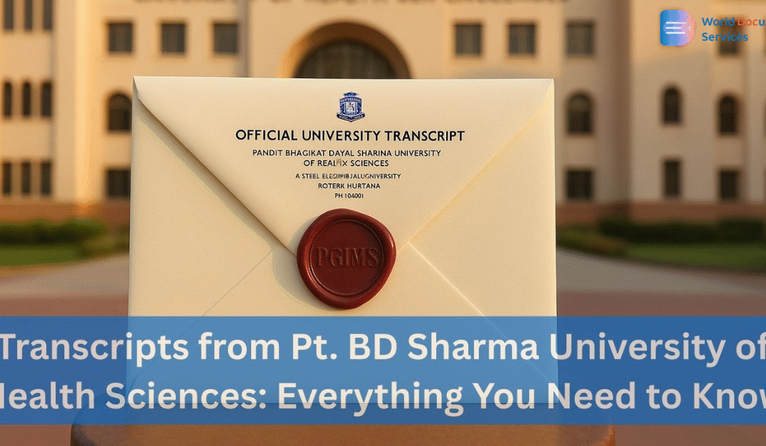 Transcripts from Pt. BD Sharma University of Health Sciences: Everything You Need to Know