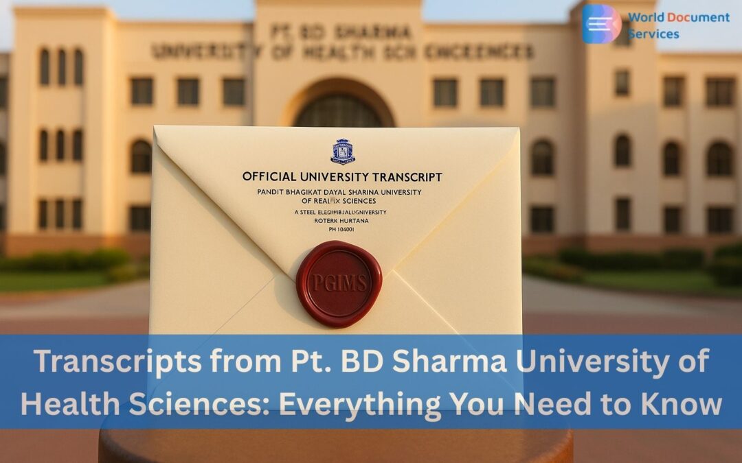 Transcripts from Pt. BD Sharma University of Health Sciences: Everything You Need to Know