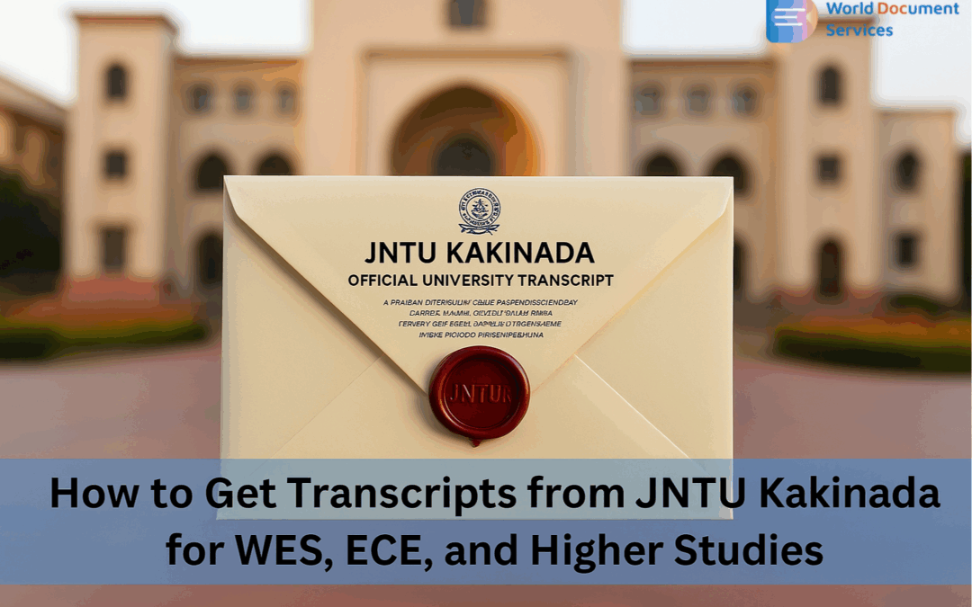 How to Get Transcripts from JNTU Kakinada for WES, ECE, and Higher Studies
