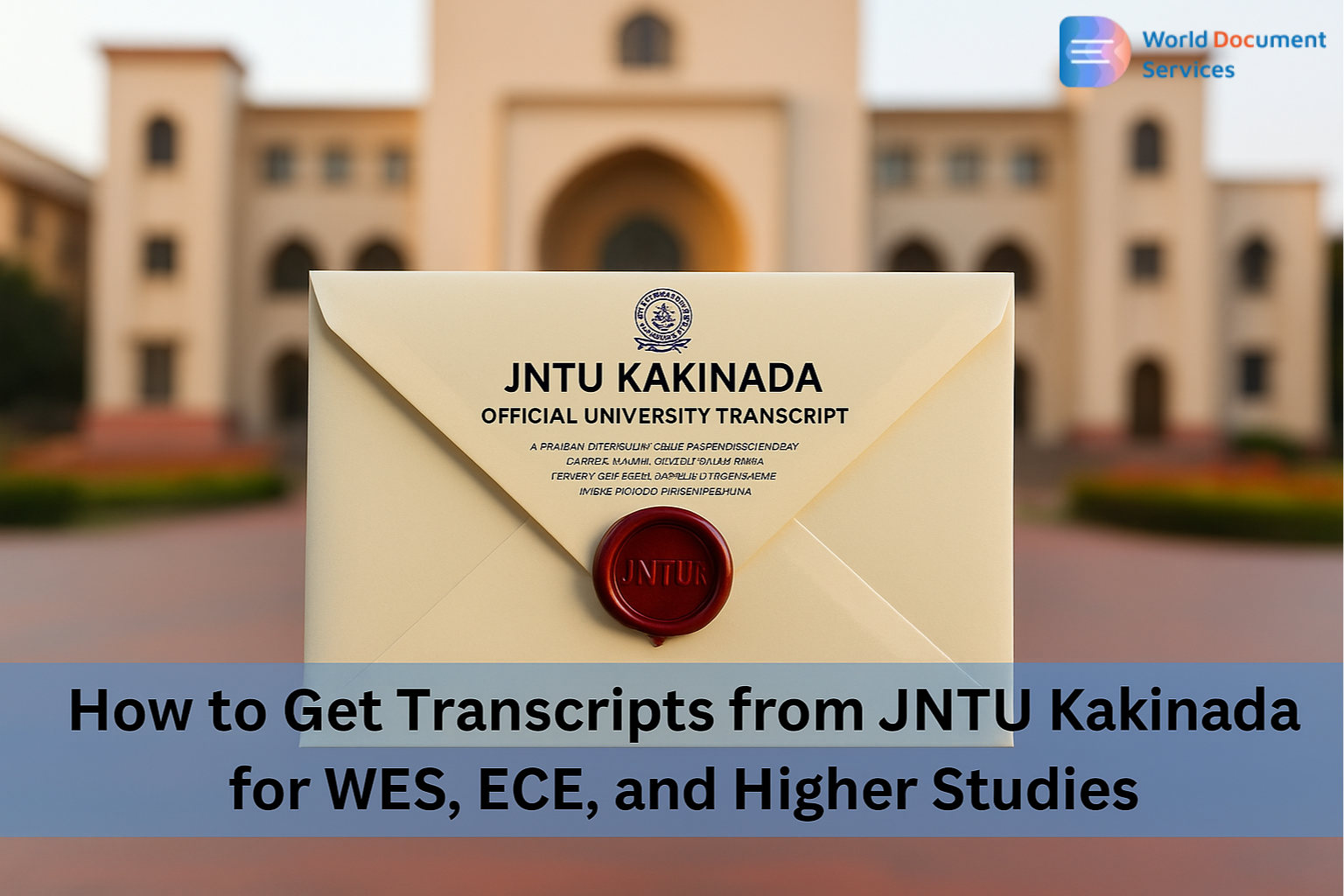 How to Get Transcripts from JNTU Kakinada for WES, ECE, and Higher Studies