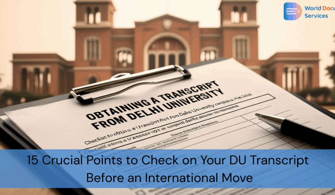 15 Crucial Points to Check on Your DU Transcript Before an International Move