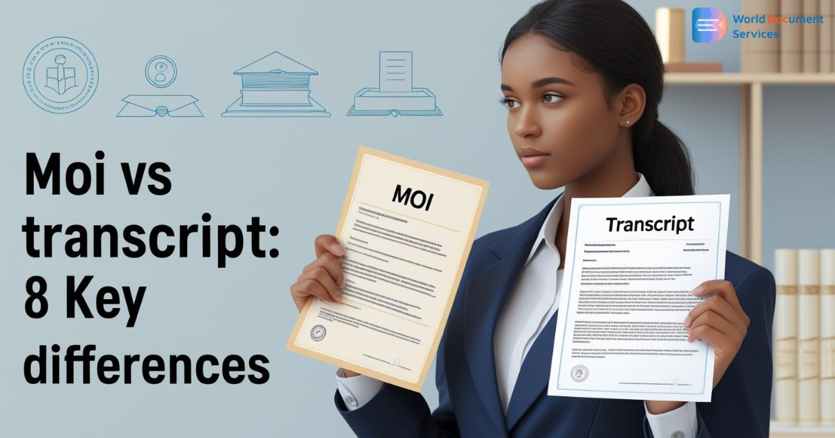 8 Key Differences Between MOI and Transcript Authenticity