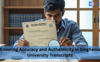 Ensuring Accuracy and Authenticity in Singhania University Transcripts