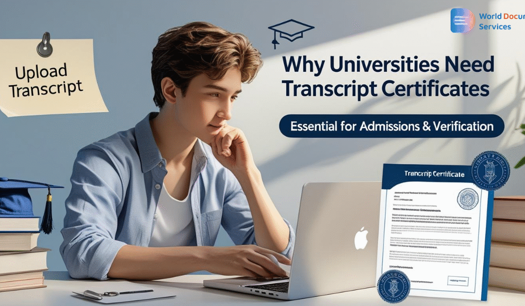 Why do universities ask for a transcript certificate?