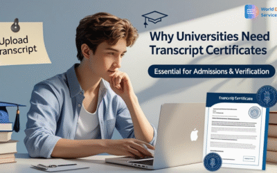 Why do universities ask for a transcript certificate?