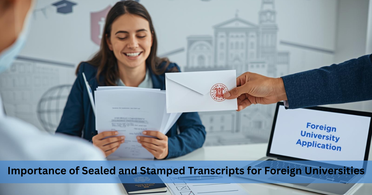Importance of Sealed and Stamped Transcripts for Foreign Universities