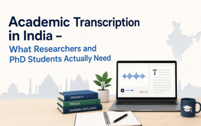 Academic Transcription in India – What Researchers and PhD Students Actually Need