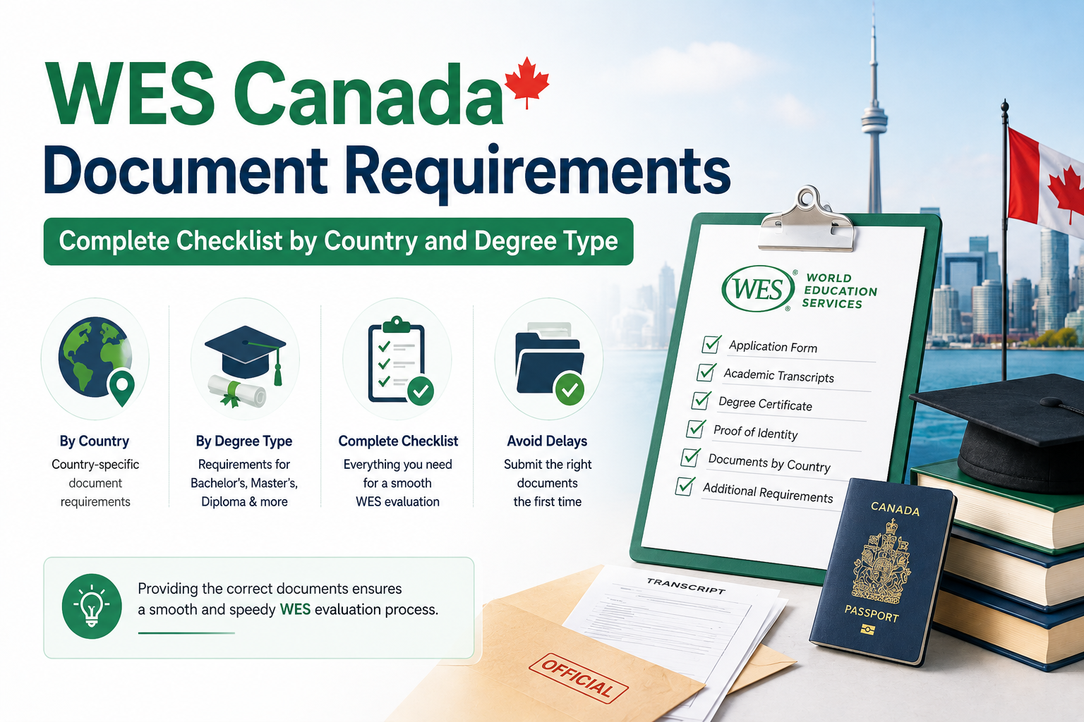 WES Canada Document Requirements – Complete Checklist by Country and Degree Type