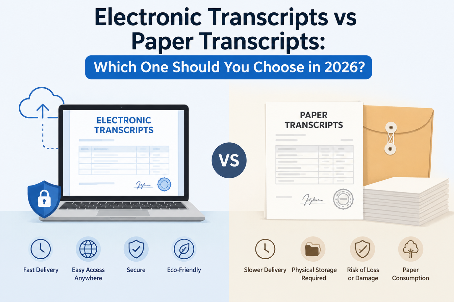 Electronic Transcripts vs Paper Transcripts: Which One Should You Choose in 2026?
