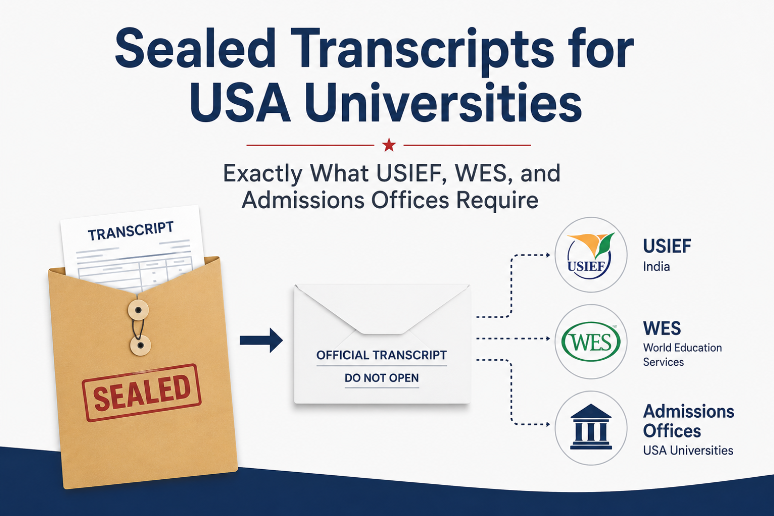 Sealed Transcripts for USA Universities – Exactly What USIEF, WES, and Admissions Offices Require