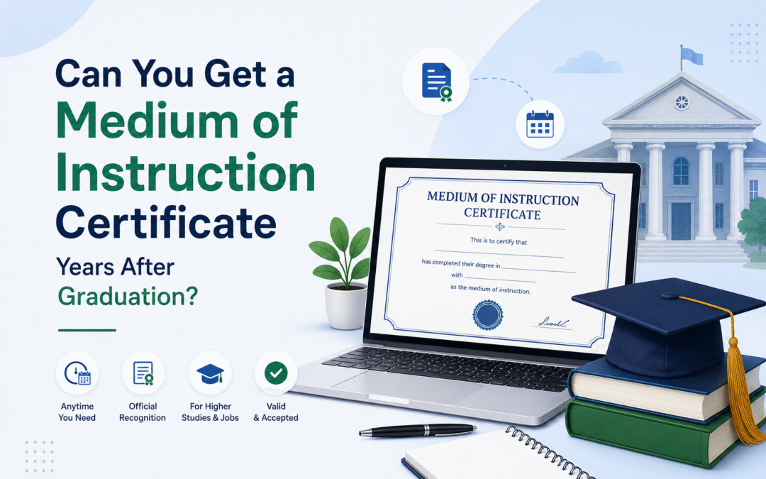 Can You Get a Medium of Instruction Certificate Years After Graduation?