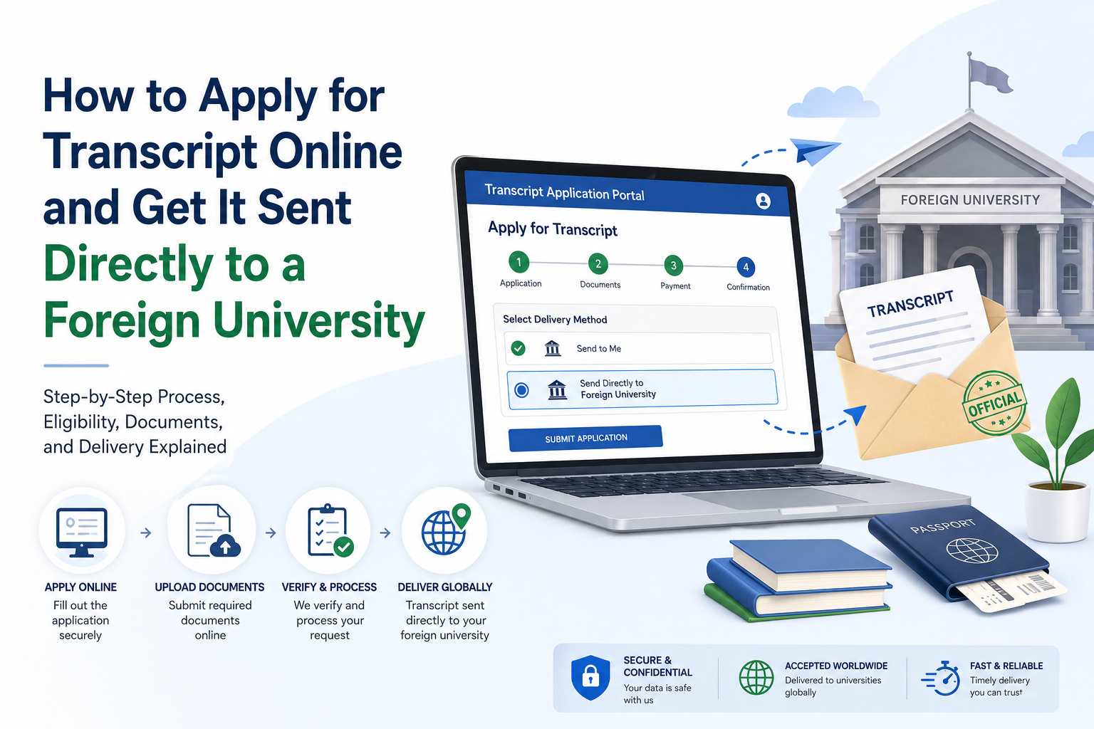 How to Apply for Transcript Online and Get It Sent Directly to a Foreign University