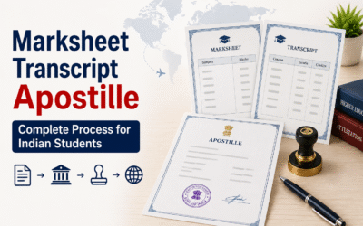 Marksheet Transcript Apostille – Complete Process for Indian Students