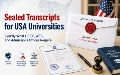Sealed Transcripts for USA Universities – Exactly What USIEF, WES, and Admissions Offices Require
