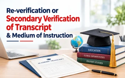 Re-verification or Secondary Verification of Transcript & Medium of Instruction