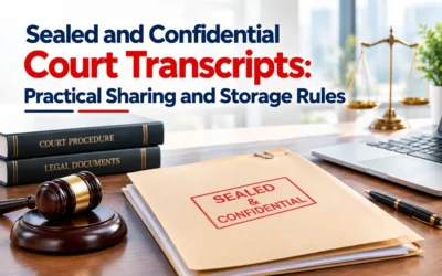 Sealed and Confidential Court Transcripts: Practical Sharing and Storage Rules