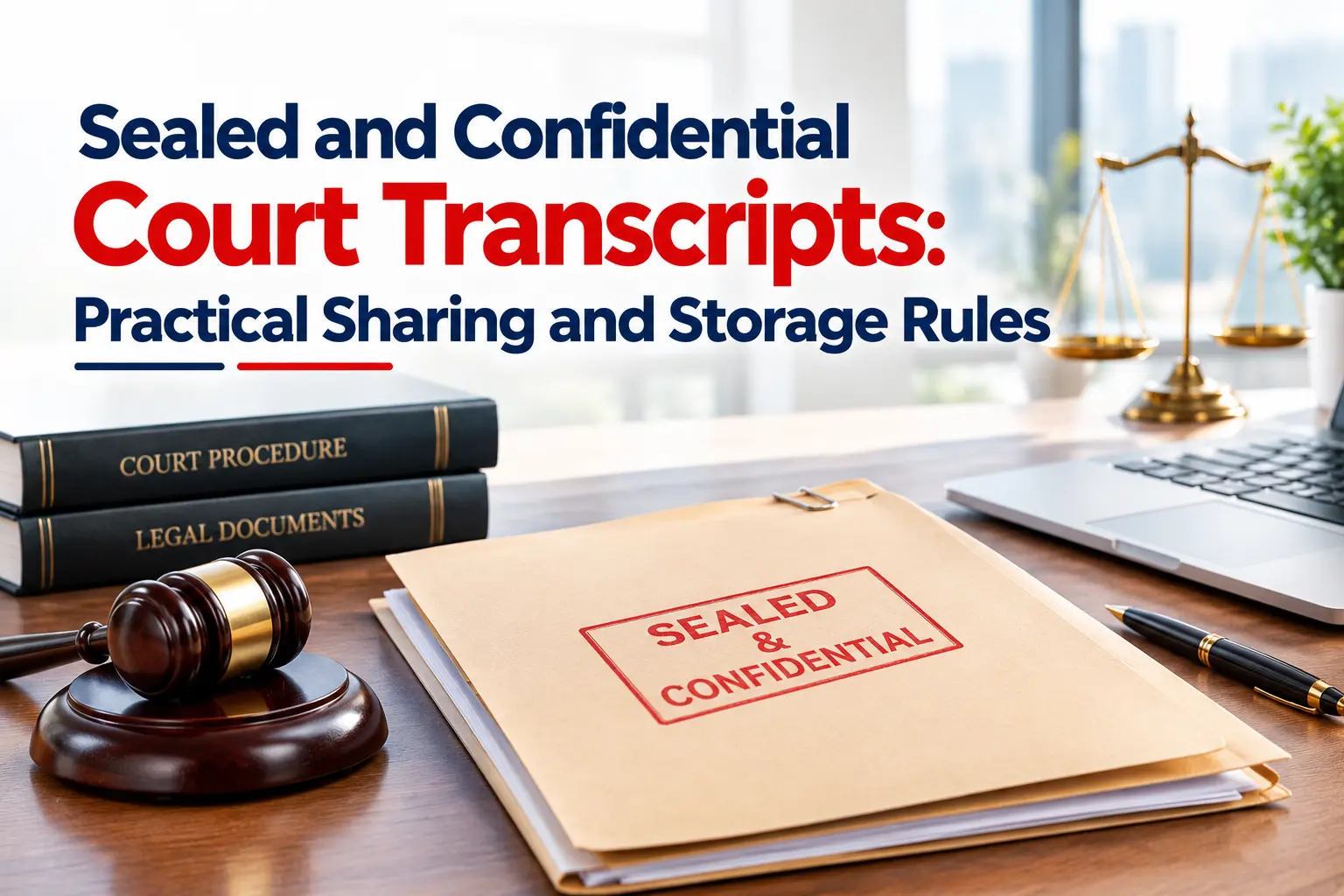 Sealed and Confidential Court Transcripts: Practical Sharing and Storage Rules
