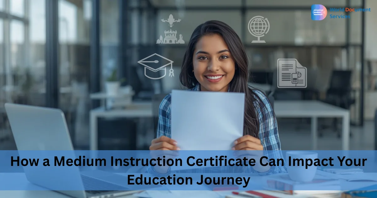 How a Medium Instruction Certificate Can Impact Your Education Journey